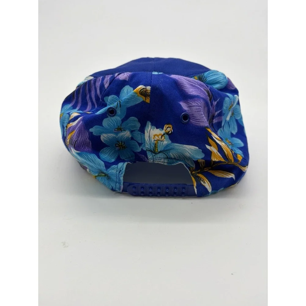 Vtg Floral Roped Snap back Hat Cap- Berlands & Emqlo Carpenters Choice